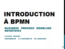 Introduction à BPMN