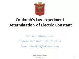 Coulomb's law experiment