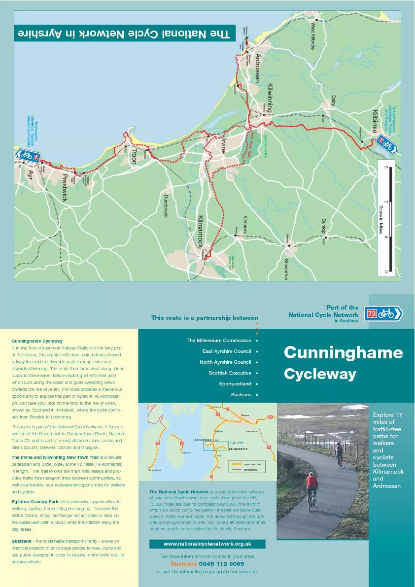The National Cycle Network in Ayrshire