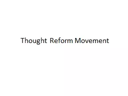 Thought Reform Movement