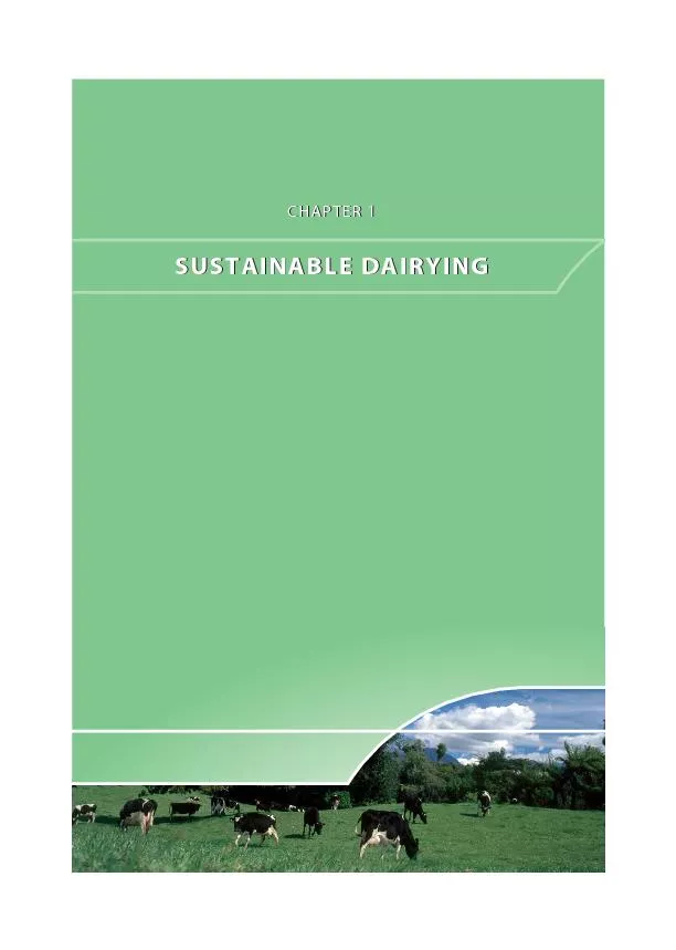 CHAPTER 1SUSTAINABLE DAIRYING