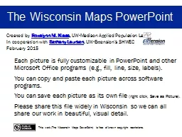 The Wisconsin Maps PowerPoint
