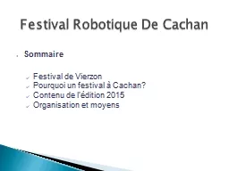 Festival Robotique De Cachan