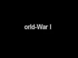 orld-War I 