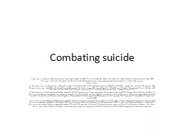 Combating suicide