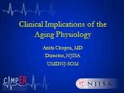 Clinical Implications of the Aging Physiology