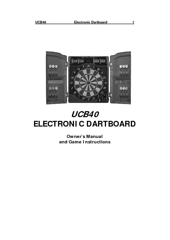 UCB40                              Electronic Dartboard