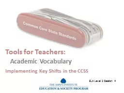 Tools for Teachers: