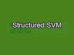 Structured SVM