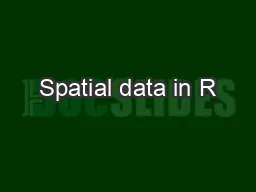 Spatial data in R
