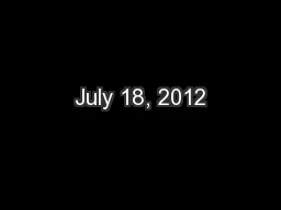 July 18, 2012