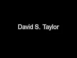 David S. Taylor