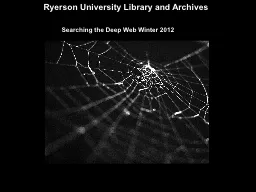 Ryerson University Library and Archives