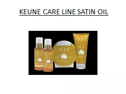 KEUNE CARE LINE SATIN OIL