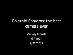 Polaroid Cameras: the best camera ever