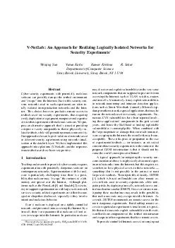 VNetLab An Approach for Realizing Logically Isolated Networks for Security Experiments