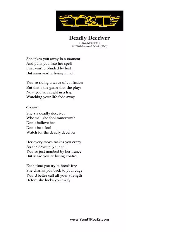 Deadly Deceiver