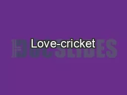 Love-cricket