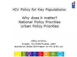 HIV Policy for Key Populations: