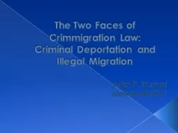 The Two Faces of Crimmigration Law: