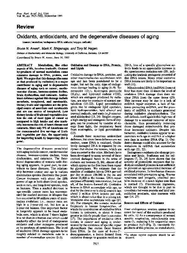 Proc.Natl.Acad.Sci.USAVol.90,pp.7915-7922,September1993ReviewOxidants,
