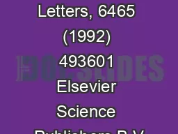 Toxicology Letters, 6465 (1992) 493601 Elsevier Science Publishers B.V