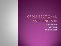 Cross sectional and panels III