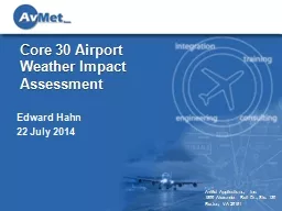 Core 30 Airport Weather Impact Assessment