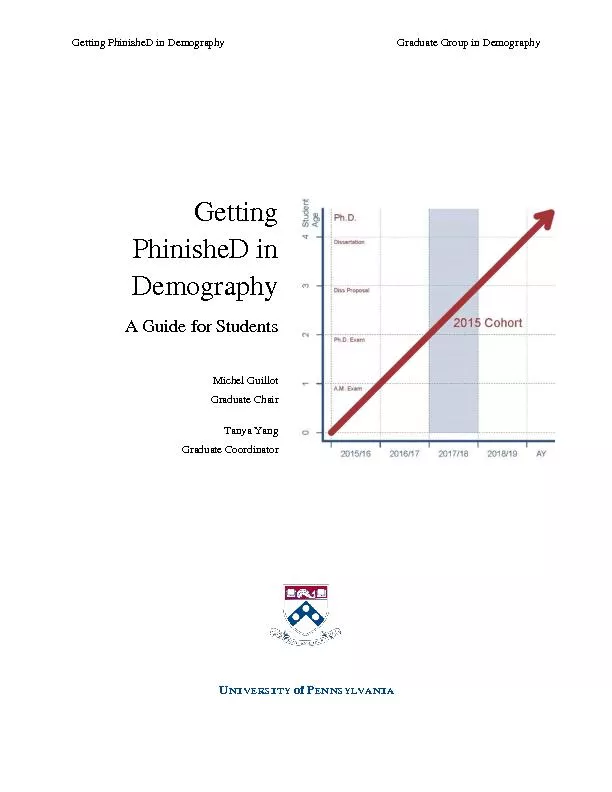Getting PhinisheD in Demography