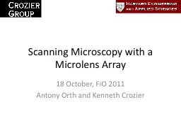 Scanning Microscopy with a