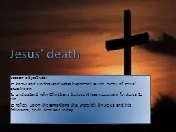 Jesus’ death