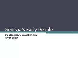 Georgia’s Early People