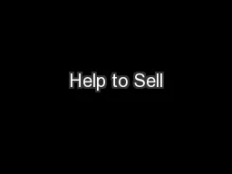 Help to Sell
