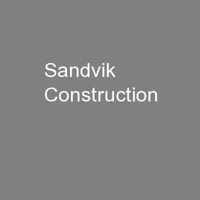 Sandvik Construction