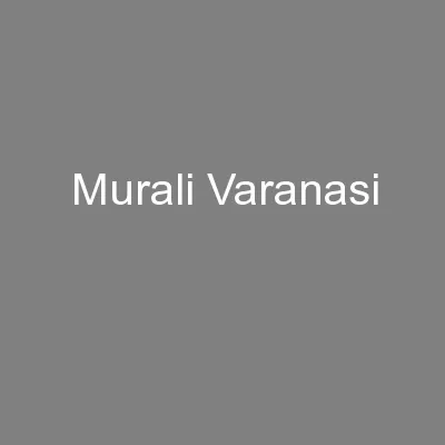 Murali Varanasi
