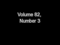 Volume 82, Number 3