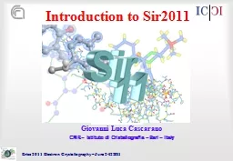 Introduction to Sir2011