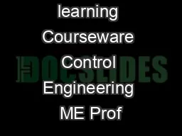 VTU e learning Courseware Control Engineering ME Prof