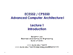 ECE552 / CPS550