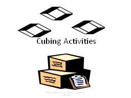 Cubing Activities