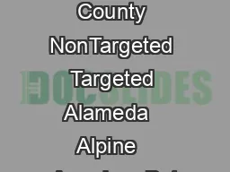 Effective  County NonTargeted Targeted Alameda   Alpine   Amador   But