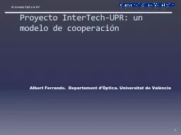 Proyecto InterTech-UPR: un modelo de cooperación