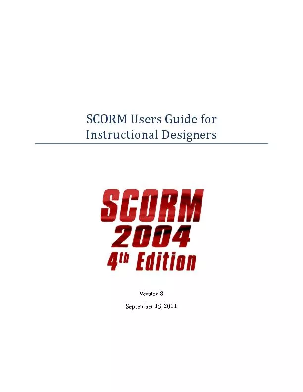 SCORM UsersGuide for