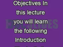 Module   Integrated Optics I Lecture  Integrated Optics I Objectives In this lecture you will learn the following Introduction ElectroOptic Effect Optical Phase Modulator Optical Amplitude Modulator