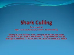 Shark Culling