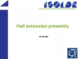 Hall extension presently