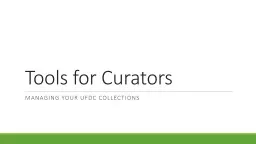 Tools for Curators