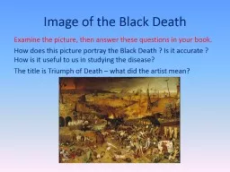 Image of the Black Death
