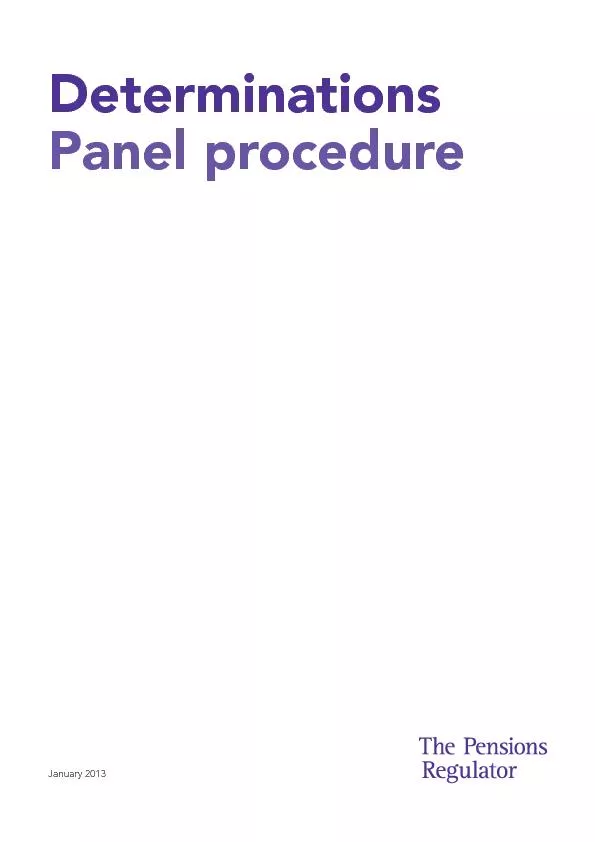 Panel procedure