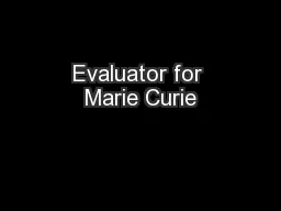 Evaluator for Marie Curie